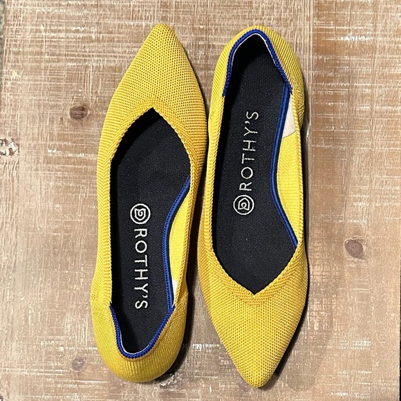 Rothy's Shoes - Rothy’s The Point Marigold Yellow Gold flats